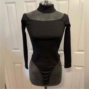 ASTR the Label Black Bodysuit Size Small